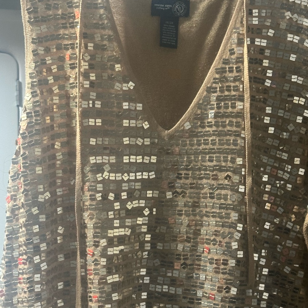 Venezia Gold Sequin Top